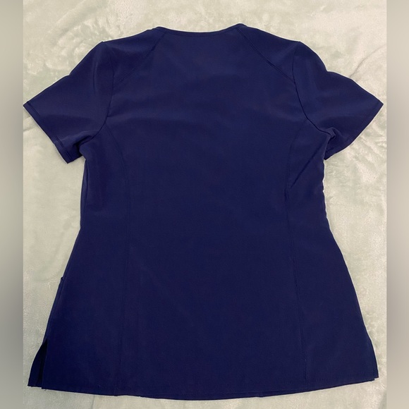 Allura by Cherokee Small navy blue scrub top - Picture 3 of 3